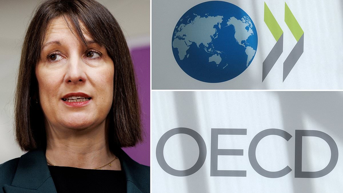 Reeves told to act with 'prudence' on public finances as OECD downgrades its UK growth outlook