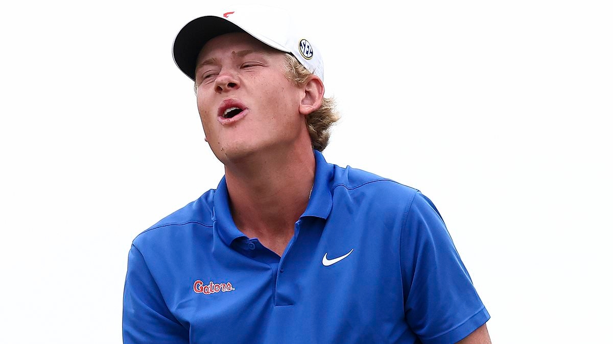 Ryder Cup icon's son, 21, misses out on US Open spot in sudden death play-off after amateur produced sublime final round in Florida
