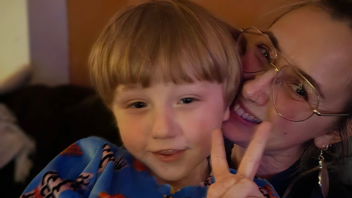 The cherub-faced boy wrecking his family's home: Five-year-old has left £3,000 'trail of destruction' behind him - but his mother says it's just part of the 'parenthood journey'