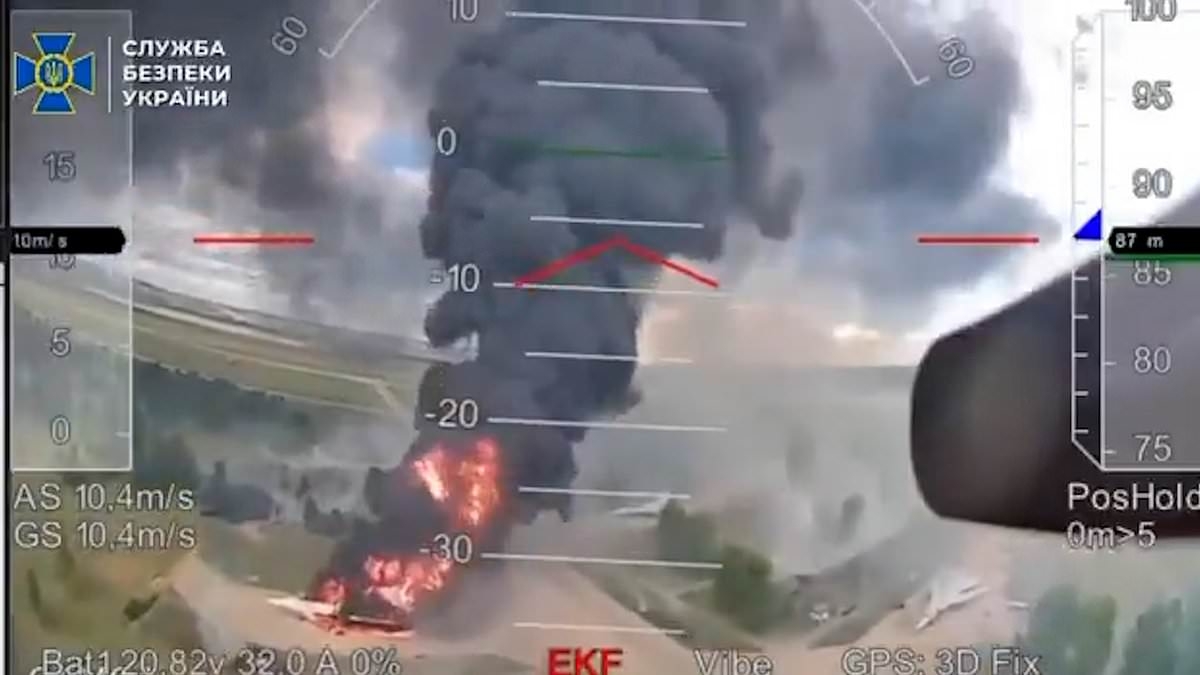 Extent of damage following Ukraine's attack on Russia