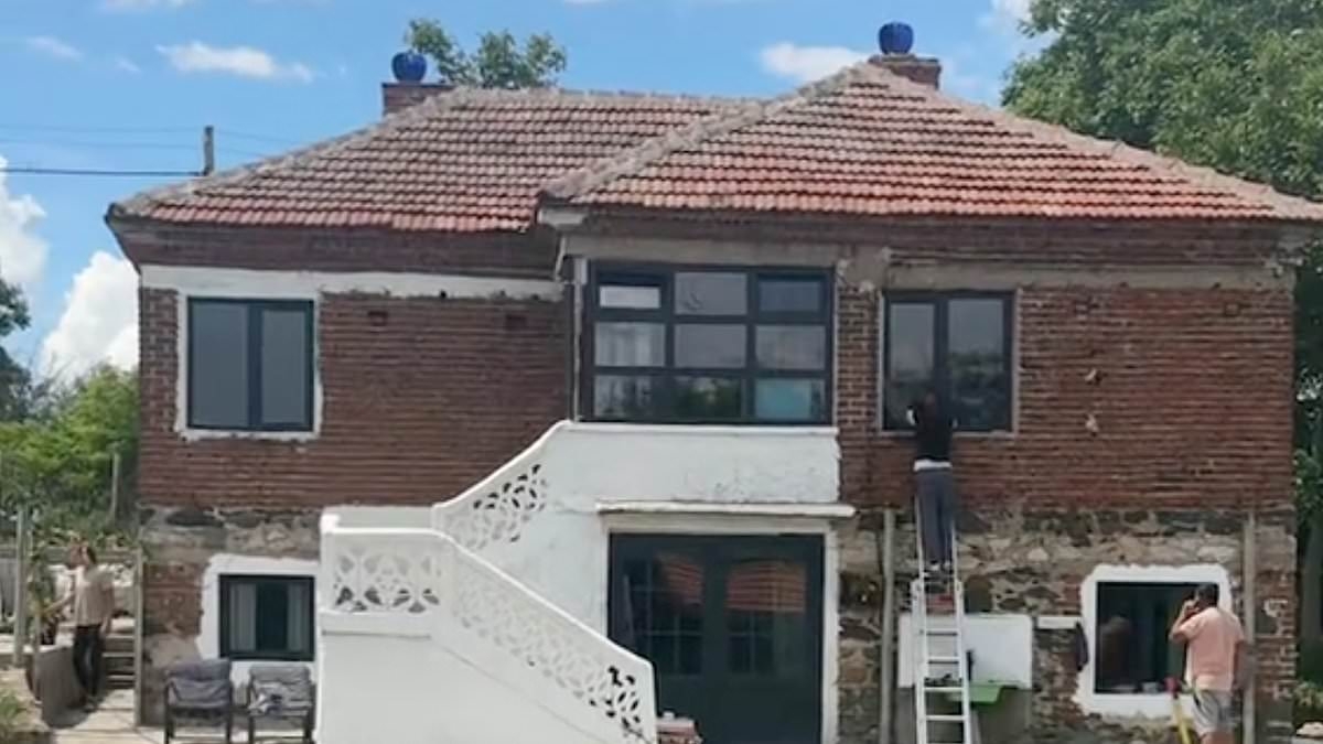 We ditched the UK to buy a huge three-bed house in Bulgaria for £25,000 without even viewing it - now we're adding a swimming pool and bills are unbelievably cheap