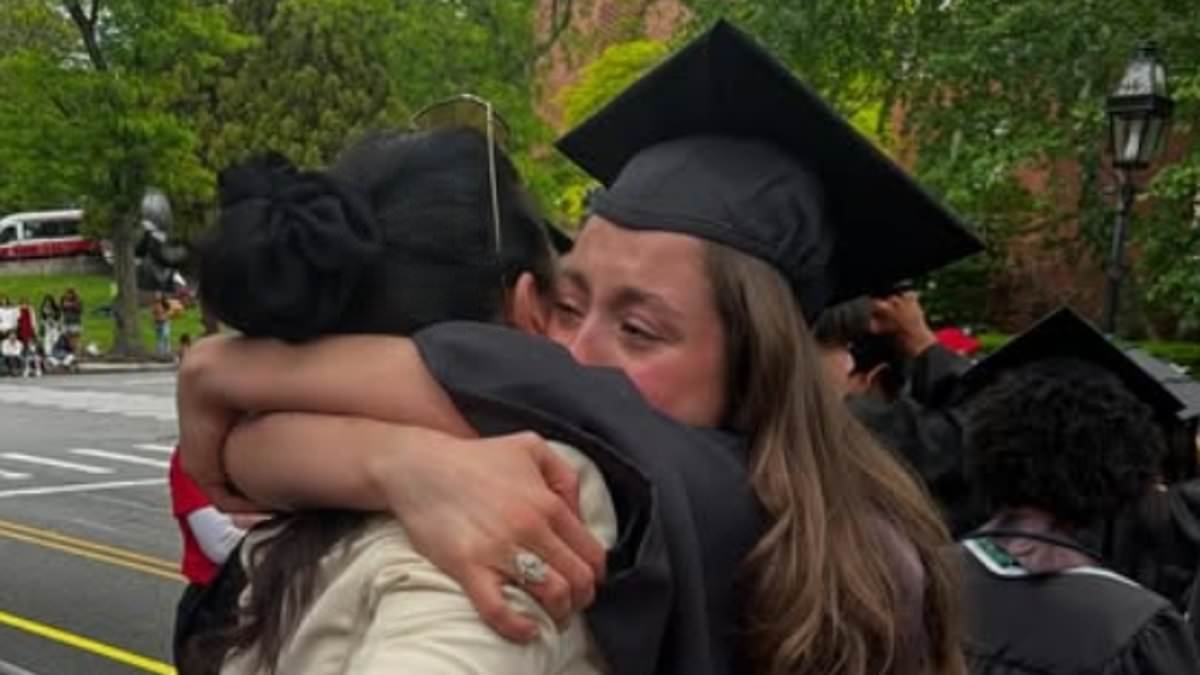 Catherine Zeta-Jones, 55, shares an emotional moment with daughter Carys in sweet snaps from graduation celebration with Michael Douglas, 80