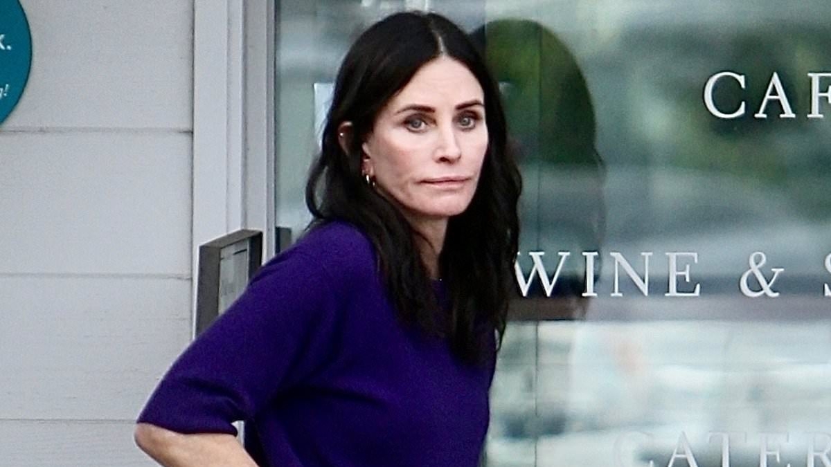 Courteney Cox, 60, is wrinkle-free as she steps out in Beverly Hills... 20 years after Friends ended
