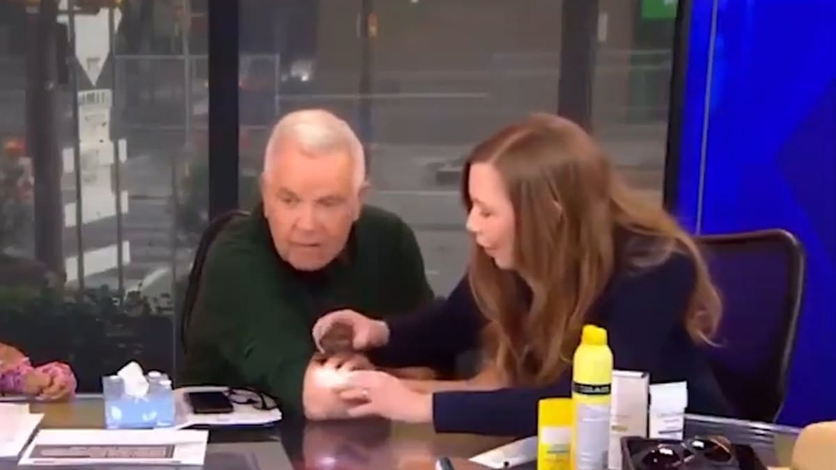 Stunned TV host is told he has skin cancer during live on-air broadcast with dermatologist