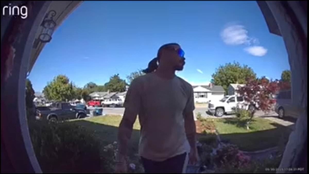 'Killer' dad Travis Decker is seen in haunting new doorbell footage after three daughters were found murdered