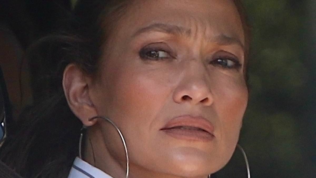 Jennifer Lopez looks pensive as she is seen out in LA after shutting down the idea that she maintains her glamorous looks for 'male attention'