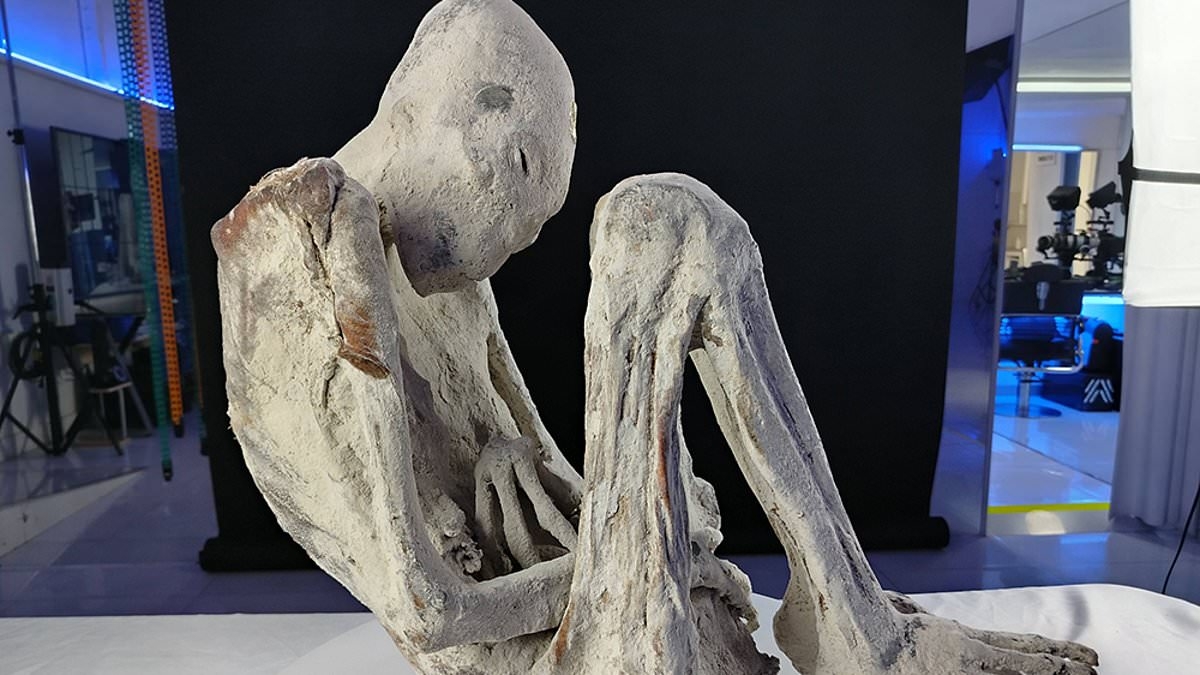 EXCLUSIVE Scientists probing 'alien' mummies make shocking discovery inside womb of corpse