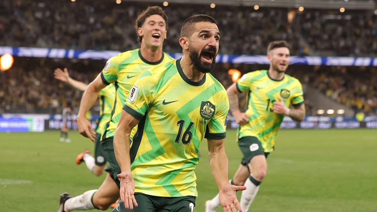 Socceroos star's dramatic last-gasp winner against Japan puts Tony Popovic's side on the verge of 2026 World Cup qualification