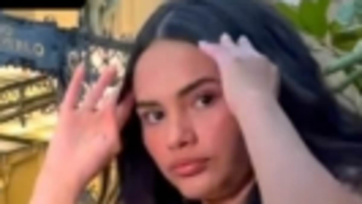 Awkward moment influencer 'blasting loud music' to make TikTok videos outside a restaurant in Monaco is 'asked to leave' by security