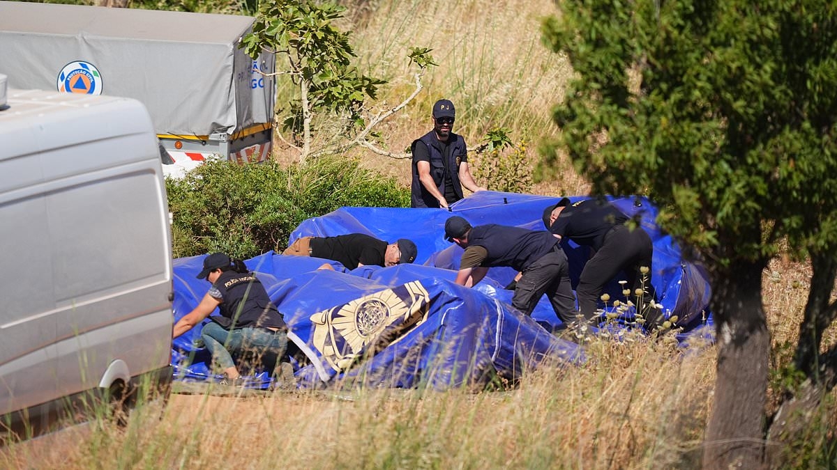 New search for Madeleine McCann ENDS with dozens of police seen packing up equipment at remote Portuguese site