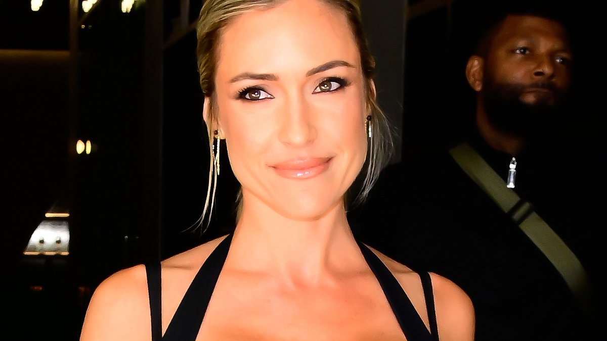 Kristin Cavallari's ample chest almost spills out of a low-cut dress… after dishing on Glen Powell hookup
