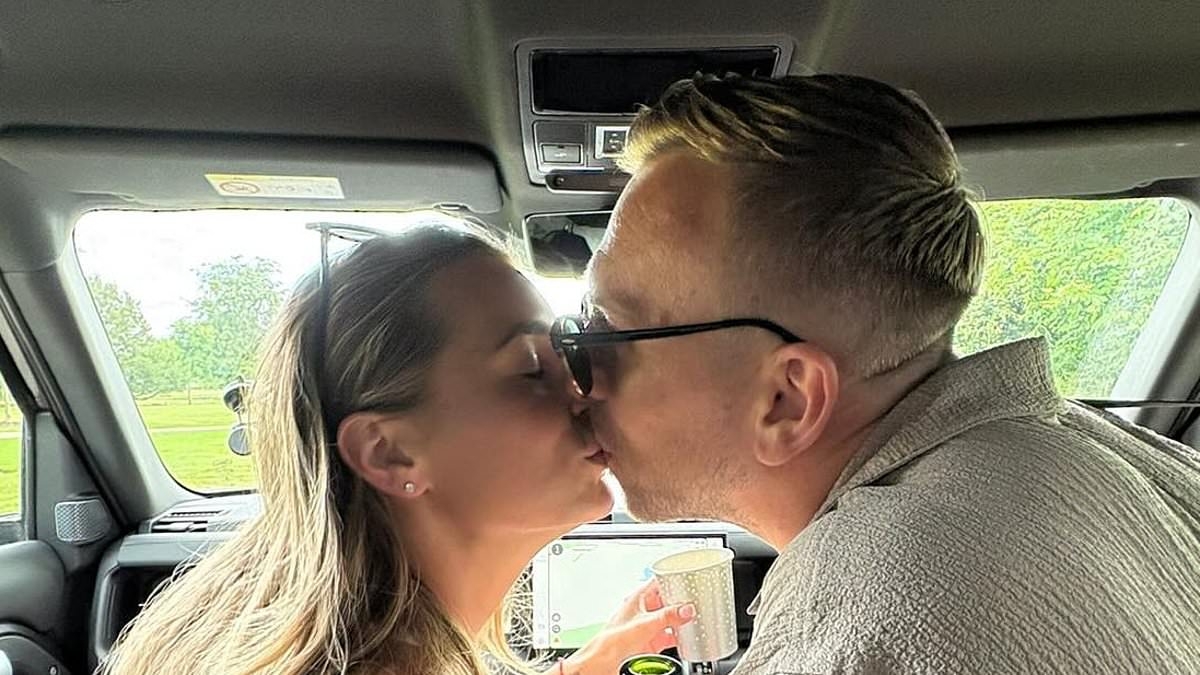 Dani Dyer shares a kiss with new husband Jarrod Bowen as she reveals glimpse into the lead up to the moment they said 'I do' in unseen snaps from their lavish wedding celebrations