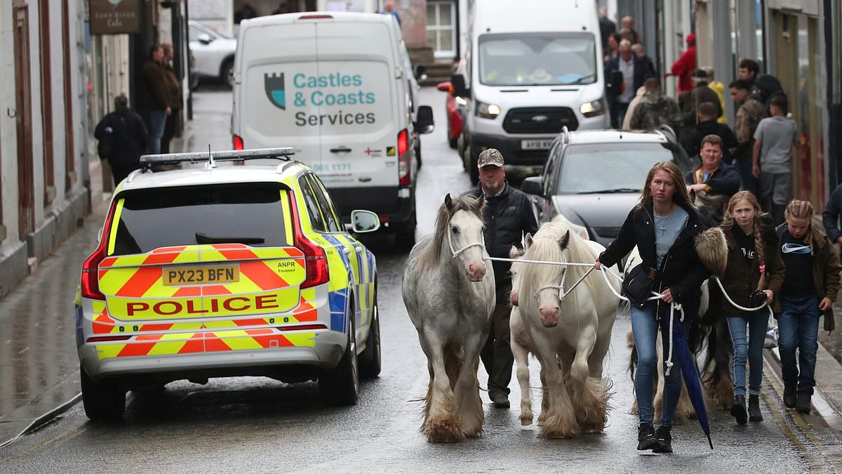 Appleby Horse Fair police catch drivers high on cocaine and cannabis as they arrest 49 and RSPCA probe animal cruelty cases at Europe's biggest gypsy gathering