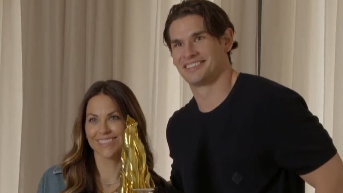 Watch emotional moment Johnny Gaudreau's widow surprises his best friend with NHL's perseverance award
