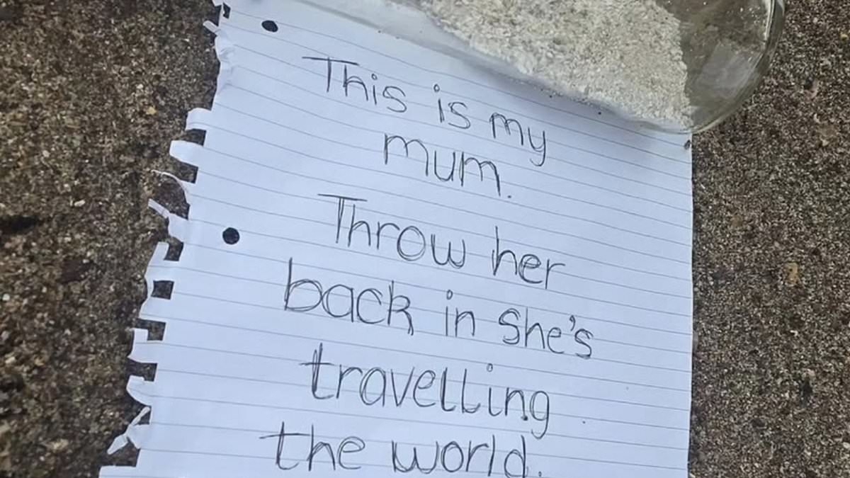 People in tears after message in a bottle washes on beach sharing 'utterly heartbreaking' message