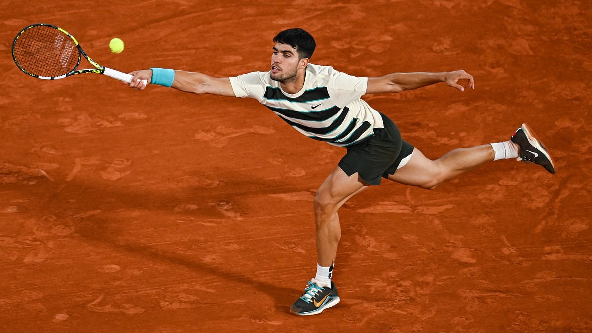 Carlos Alcaraz books French Open final spot after Lorenzo Musetti's shock fourth-set retirement against defending champion in quarters clash