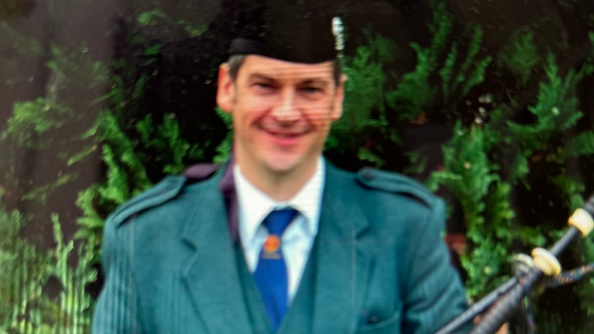 Police were alerted to champion bagpiper's drunk wrecking spree - by his company car!