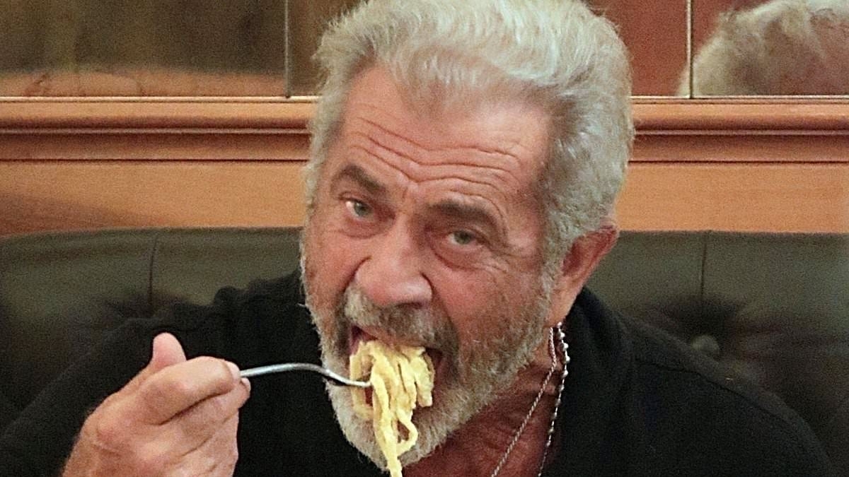 Mel Gibson, 69, chows down on pasta in Rome amid work on sequel to one of his iconic films