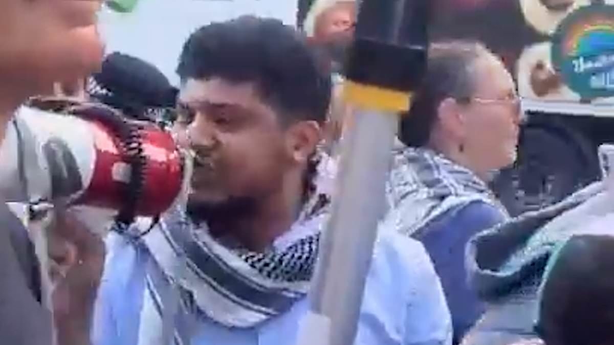 Pro-Palestinian activist who avoided prosecution after chanting 'I love the 7th of October' is Islamist refugee granted asylum in Britain