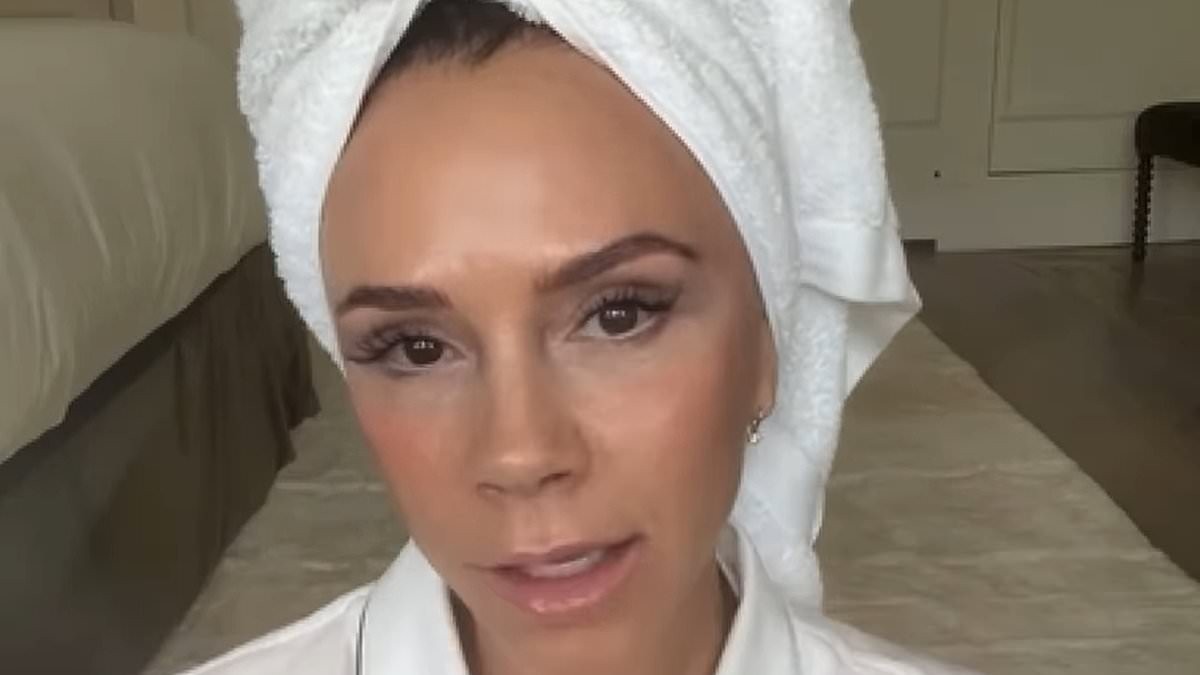 Victoria Beckham puts on a brave face as she demonstrates her summer make-up look amid ongoing feud with son Brooklyn and his wife Nicola Peltz