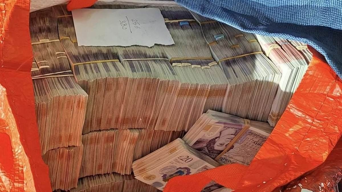 Supermarket worker caught at airport with £1.2million in his suitcase as he claimed he was jetting off on family holiday is jailed for money laundering