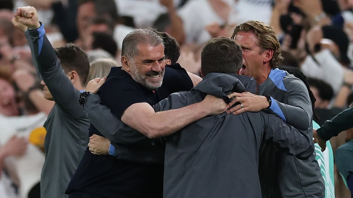 Tottenham 'axe three of Ange Postecoglou's backroom staff' as they step up search for his successor