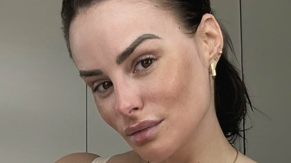 Rhian Sugden sets pulses racing as she shows off her 'big old boobs' in white sheer bra ahead of her breast reduction surgery
