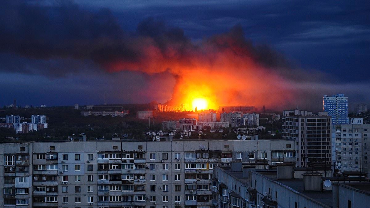 Russian shells on Kharkiv leave four dead and 60 injured - including a baby - after 'most powerful attack since the start of the war in Ukraine'