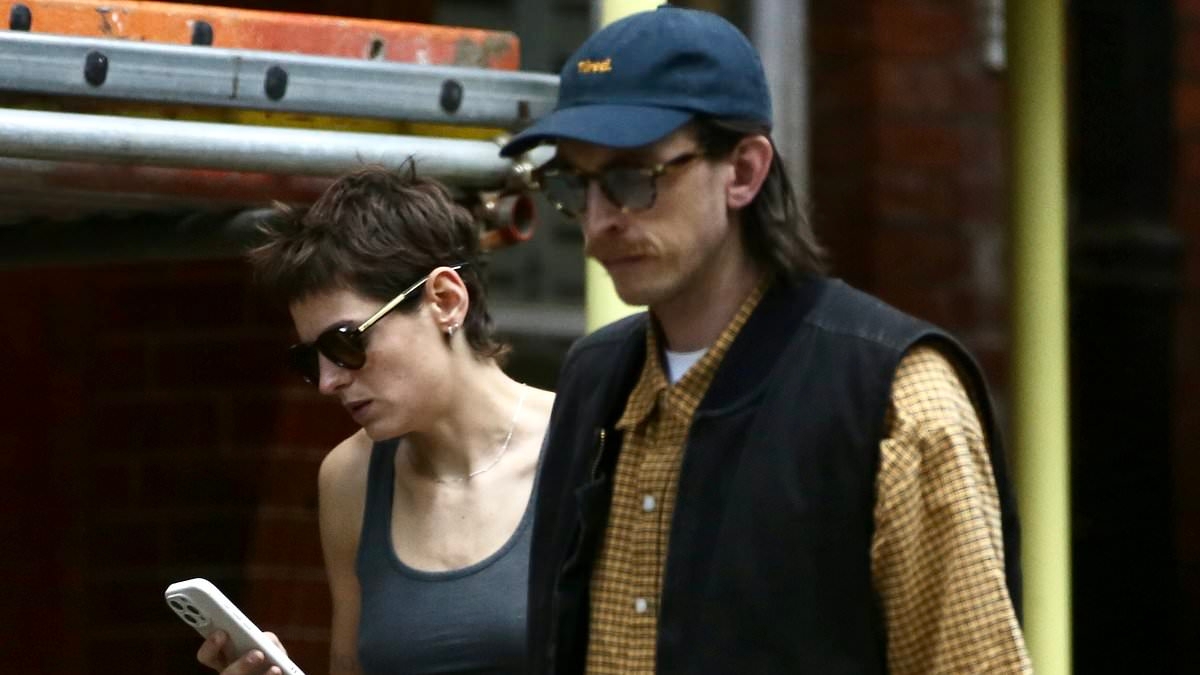 Diana star Emma Corrin swaps A-list Rami for stage sidekick Zachary Hart... and who should they bump into but Sherlock star Benedict Cumberbatch
