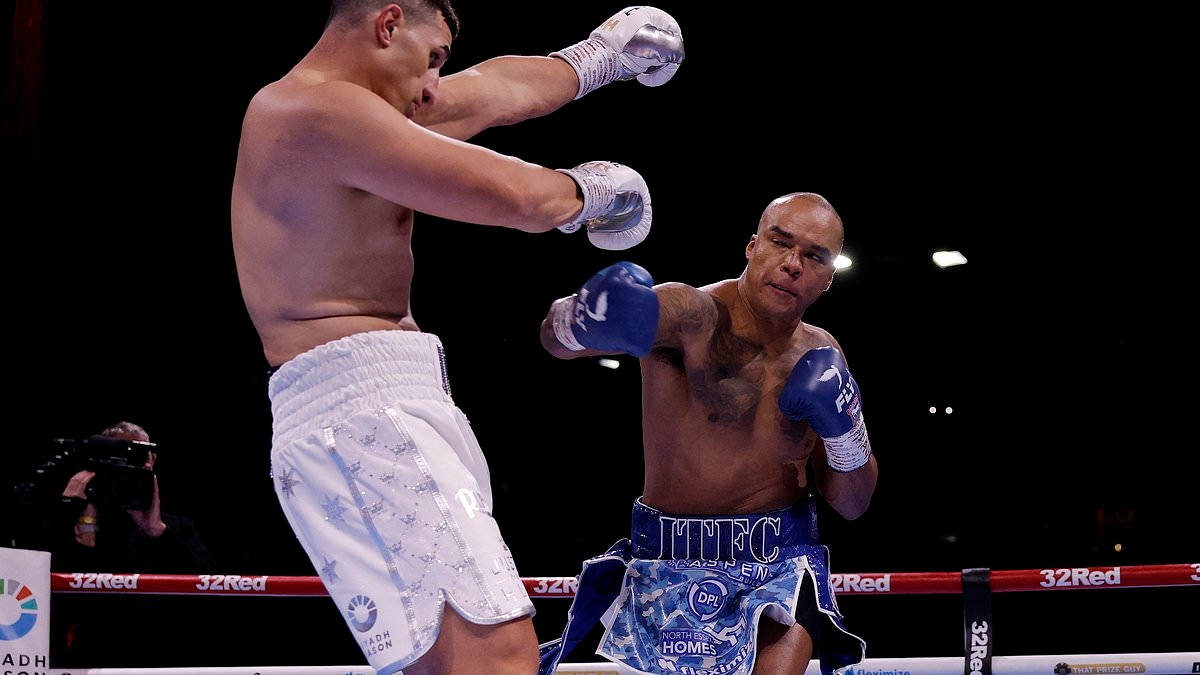 Fabio Wardley delivers stunning comeback knockout out of nowhere to beat Justis Huni to became WBA interim heavyweight champion in hometown fight at Portman Road