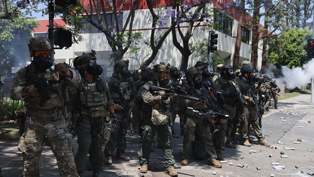 BREAKING NEWS Trump sends National Guard to Los Angeles amid chaos in the streets as protesters clash with ICE agents