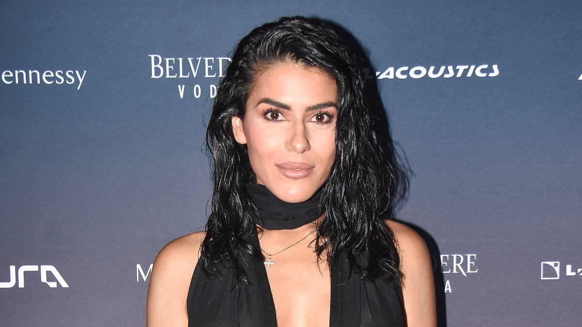 EXCLUSIVE Married At First Sight's Carina Mirabile risks a wardrobe malfunction as she leads the reality stars at Aura nightclub's grand reopening