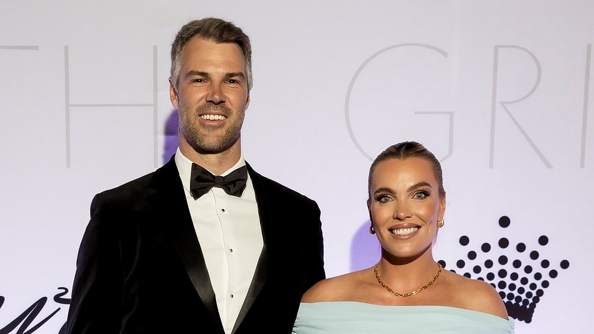 Any day now! Heavily pregnant Abbey Holmes reveals her huge baby bump as she gears up to welcome her first child