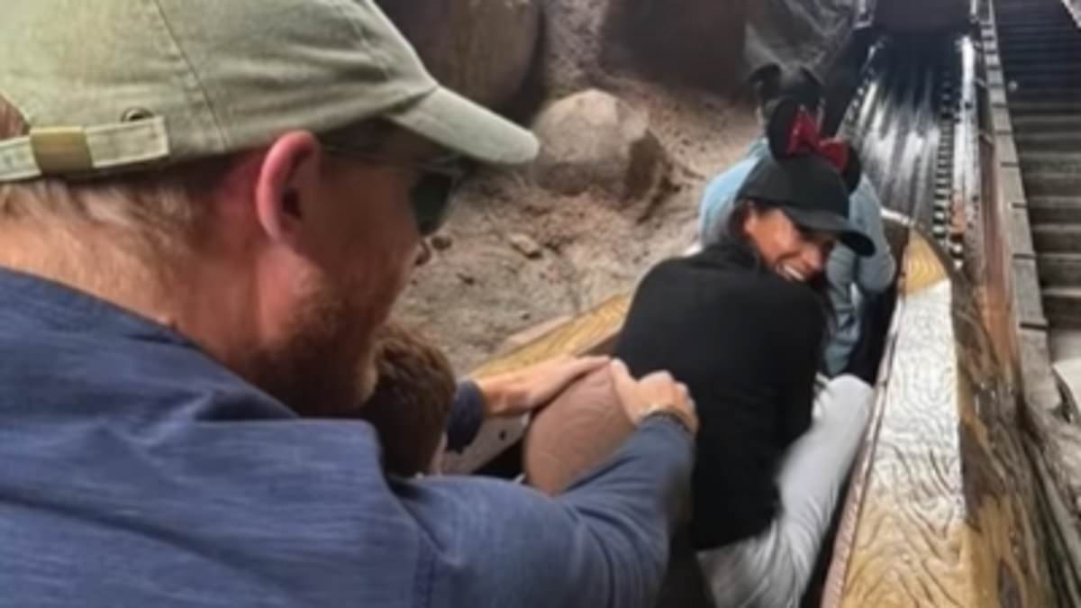 Prince Harry and Meghan Markle recreate famous Princess Diana moment during their Disneyland trip with Archie and Lilibet