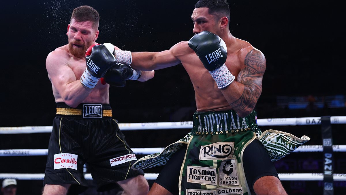 BREAKING NEWS Jai Opetaia retains his IBF cruiserweight title after brutal stoppage victory against Claudio Squeo