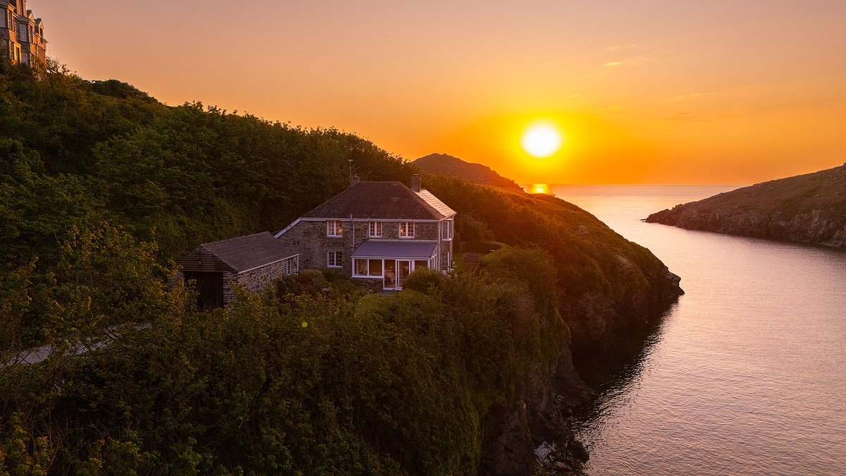 Stunning waterside home sitting above unspoiled Cornish harbour and metres from one of Britain's most revered coastal paths goes on market