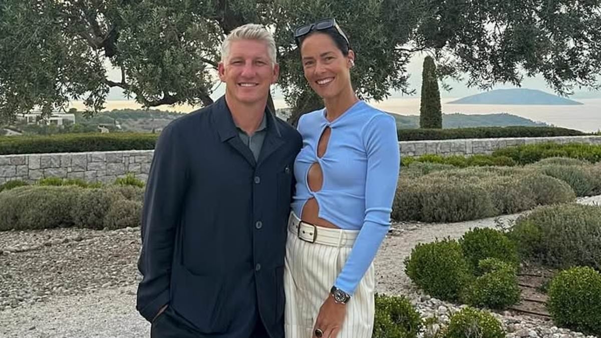 Bastian Schweinsteiger kisses 'married' blonde woman on Mallorca beach trip – just weeks after high-profile relationship with former tennis world No 1 Ana Ivanovic ended