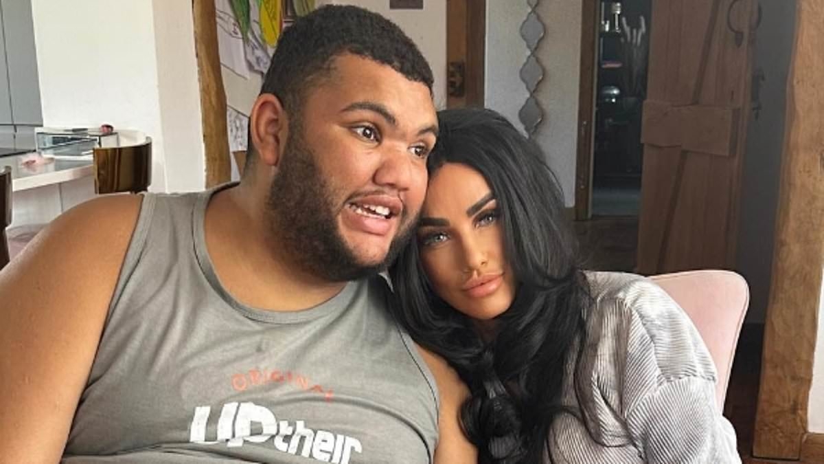 Katie Price forced to send Harvey back to college early after he smashes her £3,000 TV as she admits 'I'm knackered'
