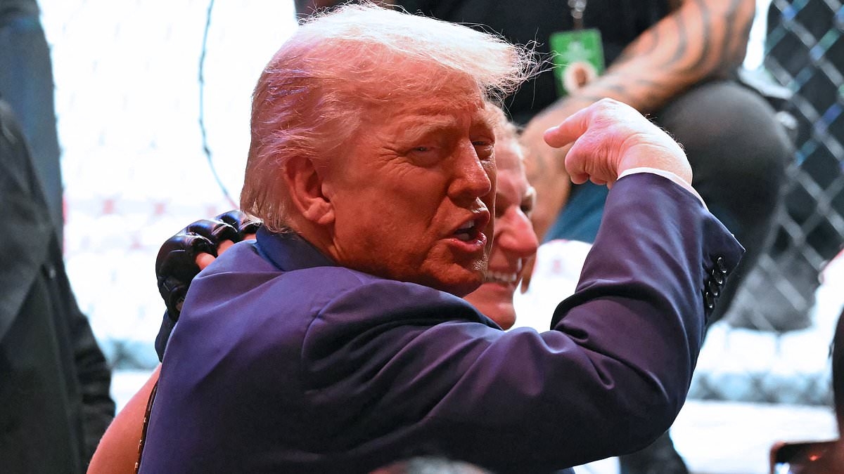 Donald Trump leaves UFC Champion Kayla Harrison in shock with intimate gesture after president watched on