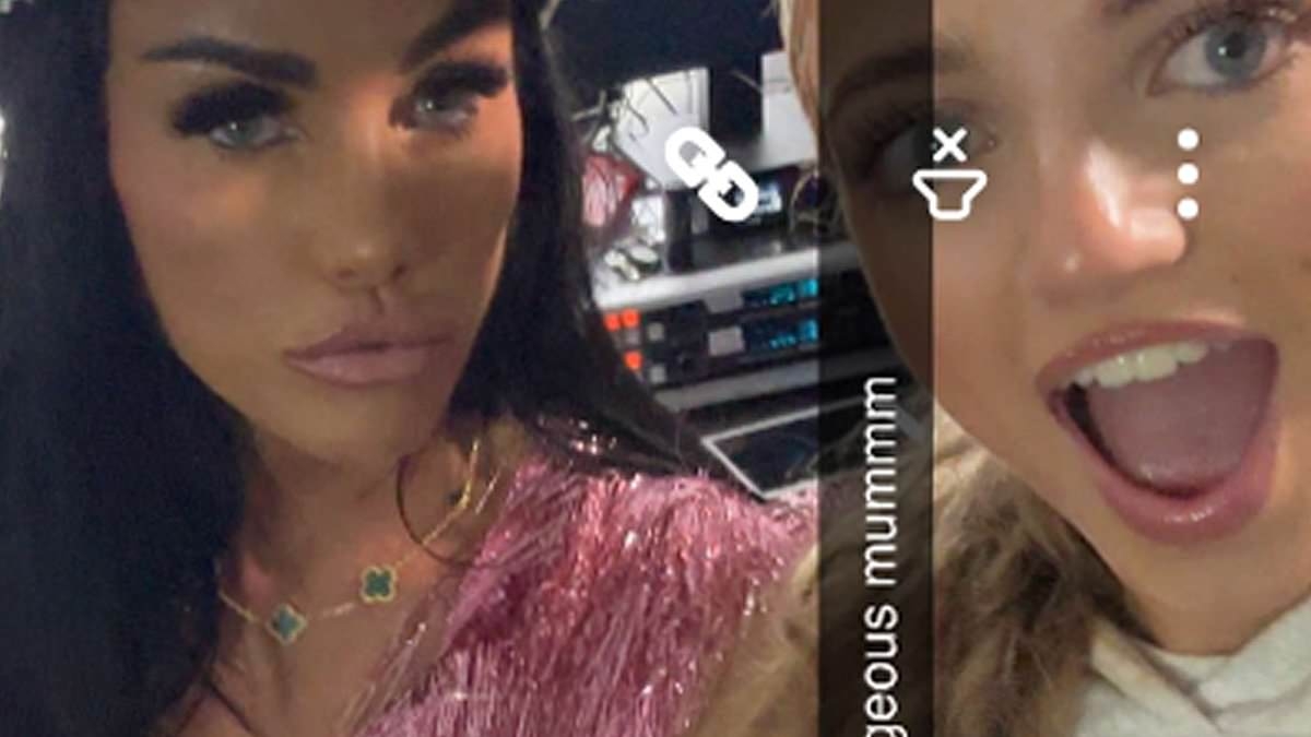 Princess Andre reunites with 'gorgeous' mum Katie Price during her Pride performance amid claims the glamour model won't feature in daughter's new reality show
