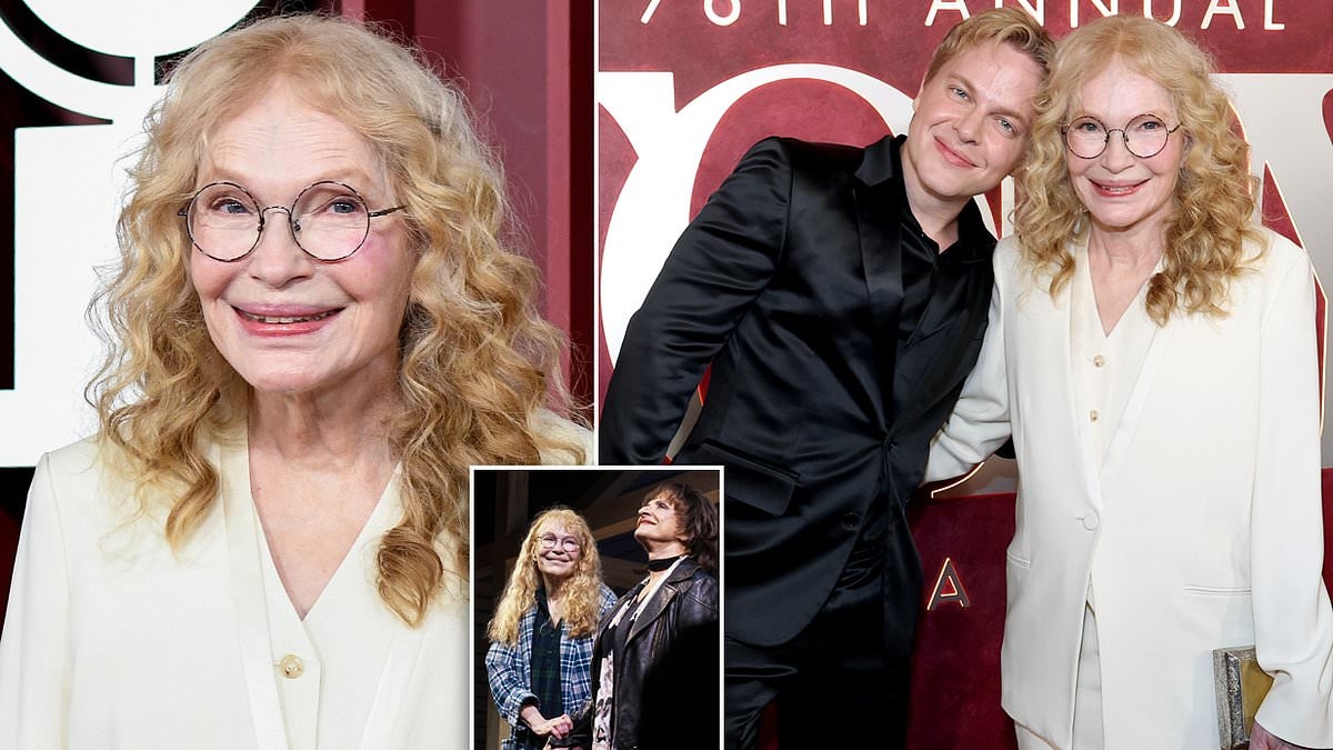 Mia Farrow supported by 'very proud' son Ronan as she lands first Tony Awards nod at 80