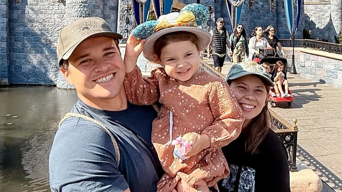 Bindi Irwin shares sweet family photo with husband Chandler Powell and daughter Grace - following her shock health emergency: 'Very grateful'