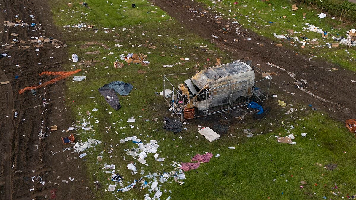 The Appleby Horse Fair clear up: Massive operation underway to get rid of rubbish strewn across fields where 10,000 travellers gathered