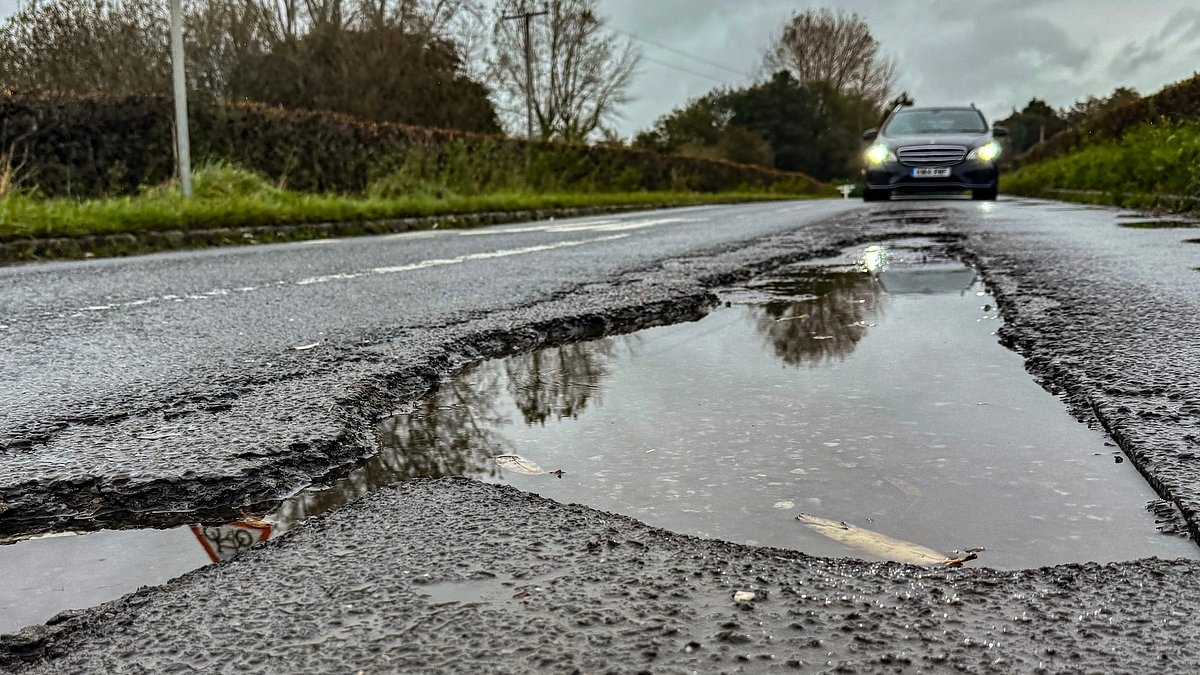 True cost of Britain's pothole crisis revealed: Here's the typical repair bill to fix battered vehicles