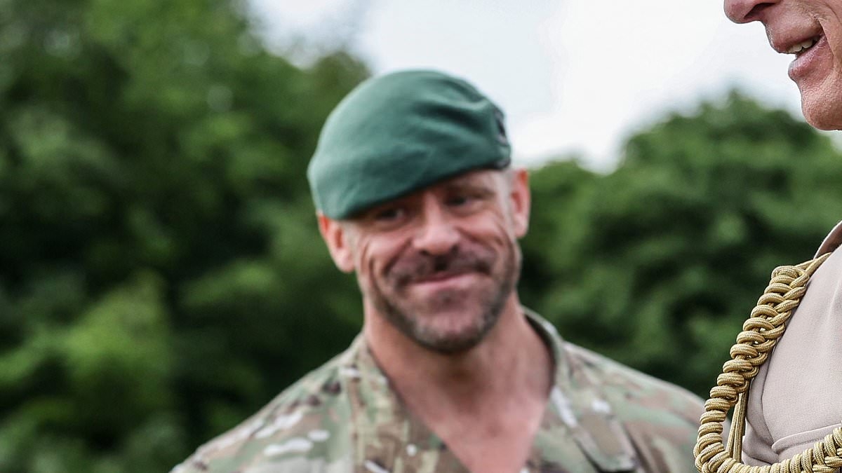 Royal fans swoon over 'hot beret man' featured in King's Instagram post - after Charles shared snaps meeting soldiers