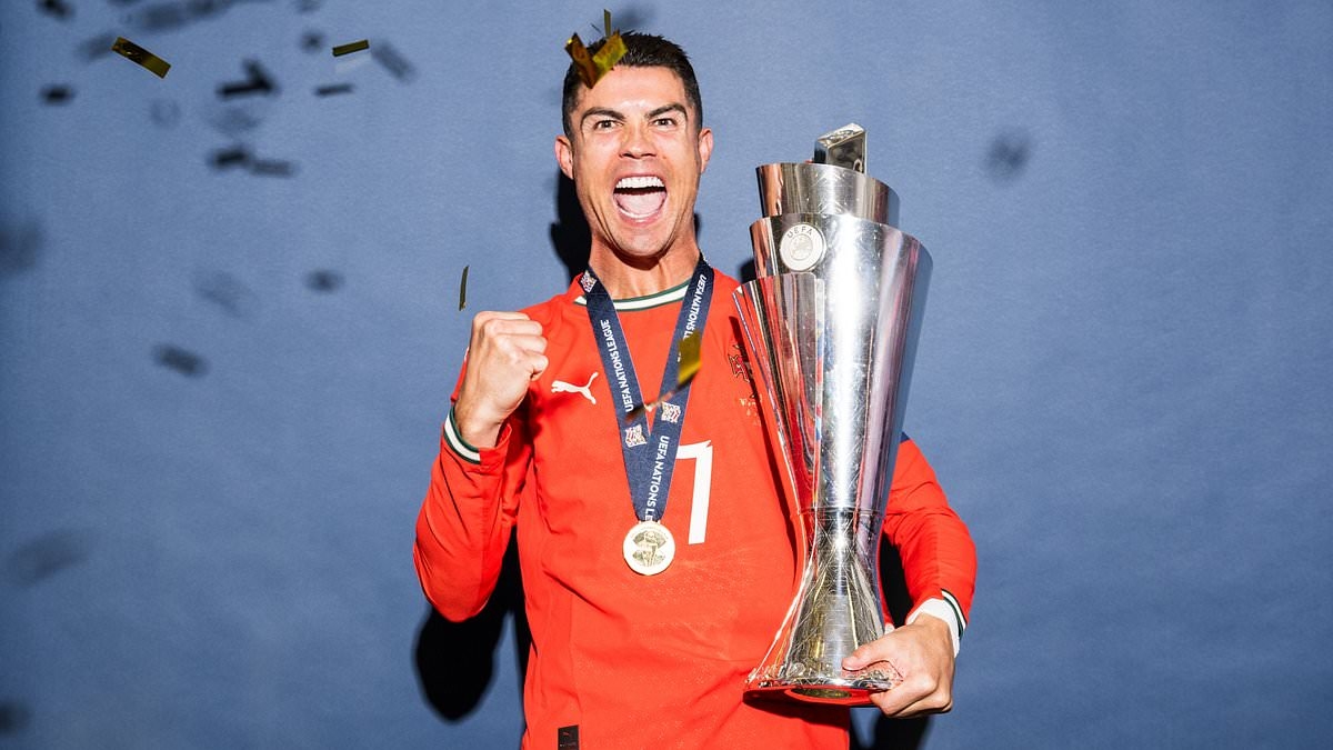 Revealed: Where Cristiano Ronaldo ranks among the most decorated footballers of all time after leading Portugal to Nations League glory