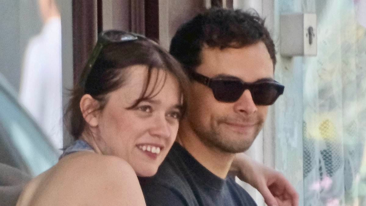 EXCLUSIVE PICTURED: 'Smitten' Aimee Lou Wood seen passionately embracing Happy Valley star Adam Long as 'new couple' cuddle up on coffee date