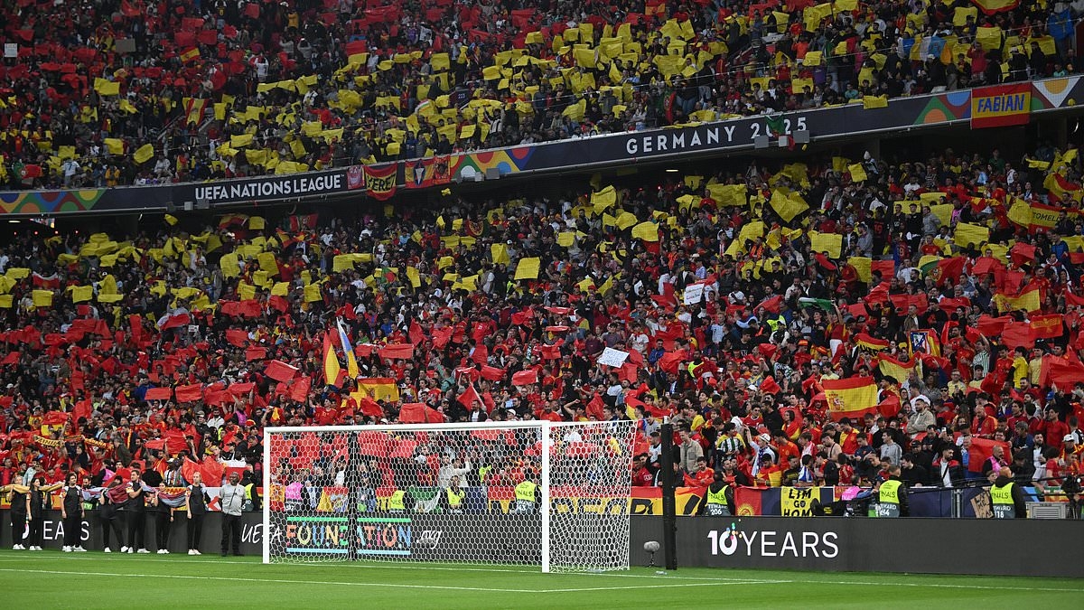 Fan dies after falling from the stands at the Nations League final - as UEFA release statement following tragedy