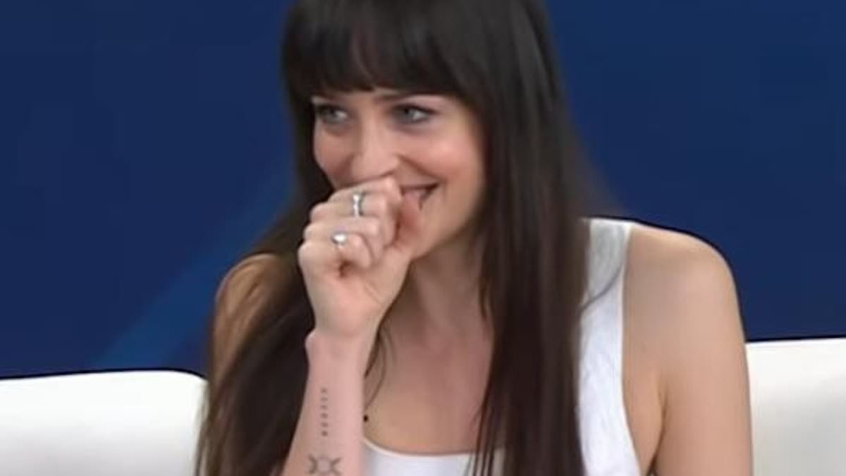Dakota Johnson shocks fans by SWEARING on live TV when asked about her love life... after Chris Martin split