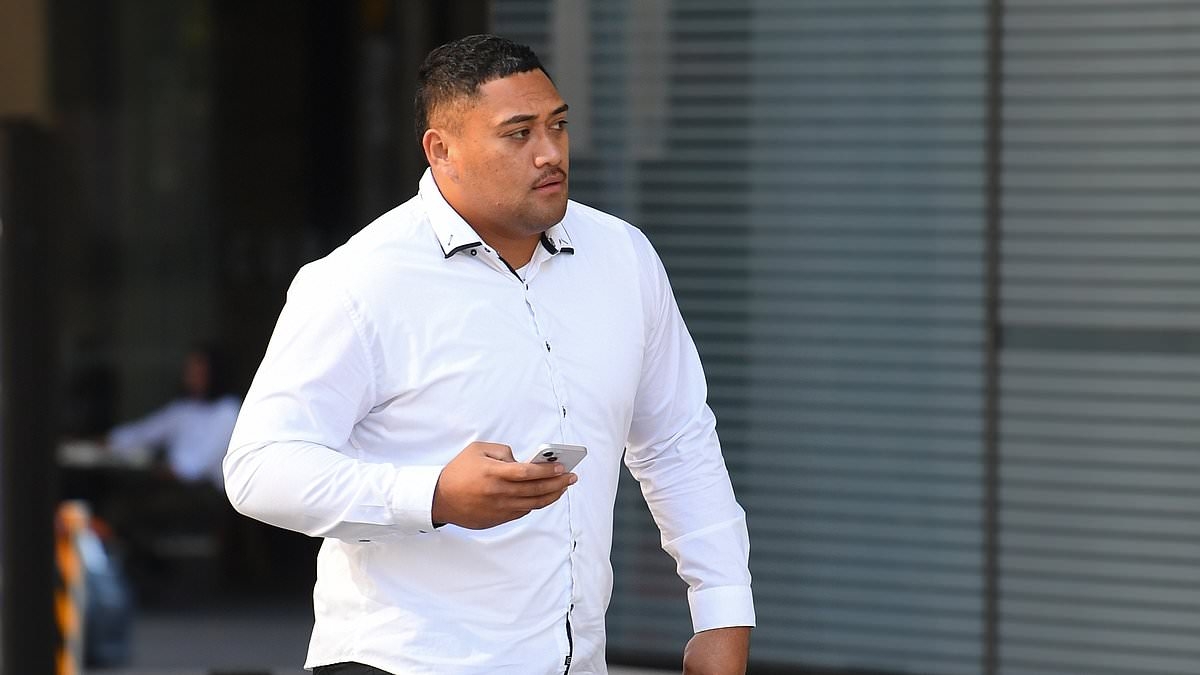 Footy star Teui Robati lured woman into pub toilet by making her a promise before allegedly raping her, court hears